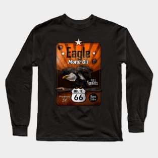 Route 66 Eagle Gasoline Long Sleeve T-Shirt